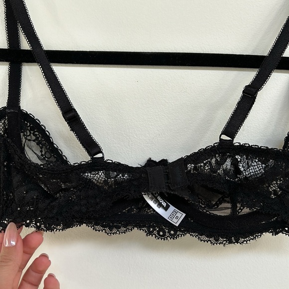 Fashion Nova lacy bra padless | black - Picture 4 of 5